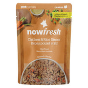 Now Fresh - Poulet Haché et Riz - Nourriture Humide pour Chiens en Sachet