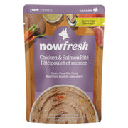 Now Fresh - Pâté de Poulet et Saumon - Nourriture Humide Sans Grains pour Chiens Âgés en Sachet