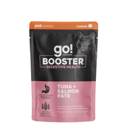 Petcurean Go! Solutions Booster - Chat Santé Digestive, Pâté de Thon et Saumon - Nourriture Humide Sans Grains pour Chats