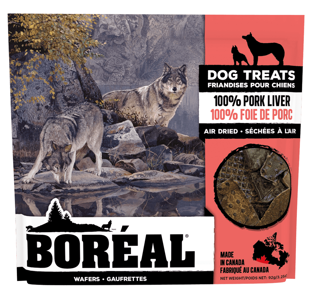 Boréal - 100% Foie de Porc Séchées à l'Air - Gâteries pour Chiens