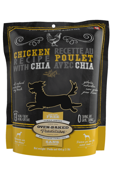 OBT Gâteries Chien Biscuits Poulet & Chia 454g