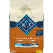 Blue Life Protection - Poulet et Riz Brun - Nourriture Sèche avec Bouchées LifeSource pour Chiens de Grandes Races