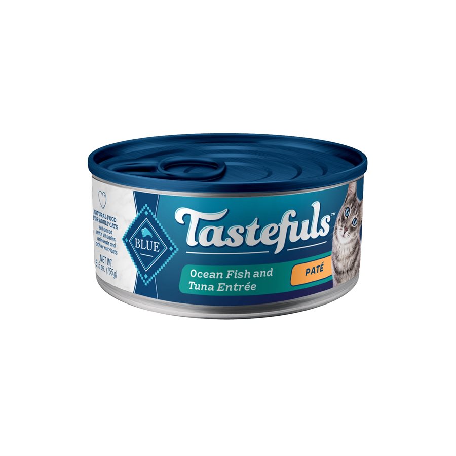 Blue Tastefuls - Pâté de Poisson Océan et Thon - Nourriture Humide pour Chats Adultes