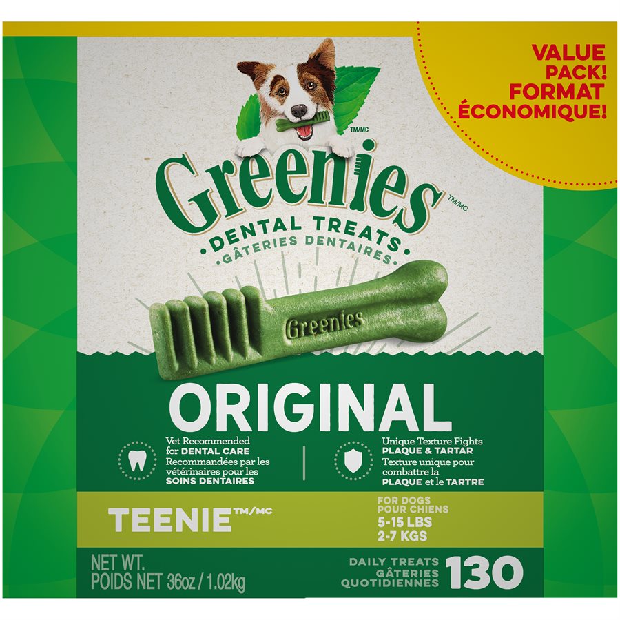 Greenies Original - Teenie - Gâteries Dentaires pour Chiens