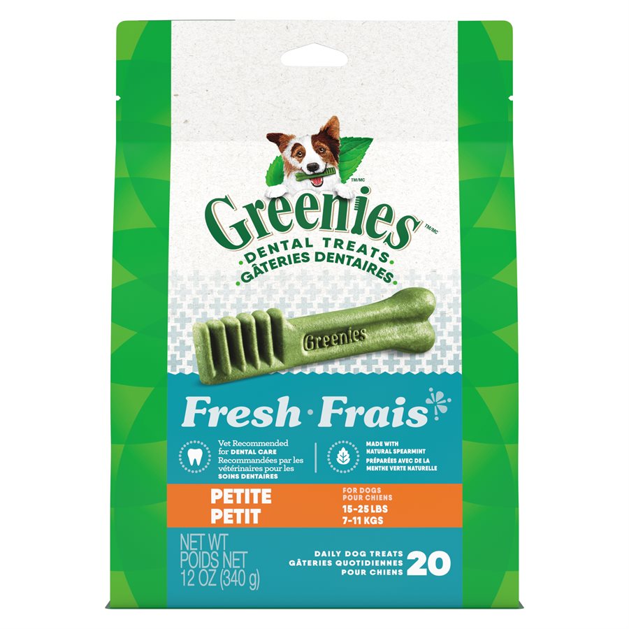 Greenies Menthe - Petite - Gâteries Dentaires pour Chiens