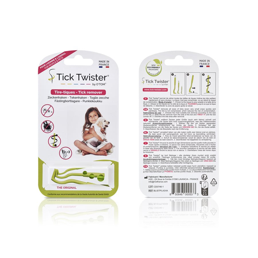 H3D - Tick Twister Crochets Enlève-Tiques - Accessoire pour Chiens et Chats