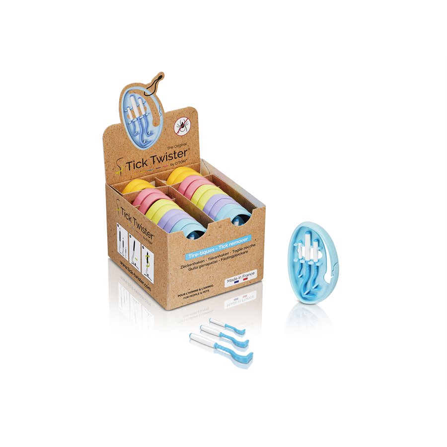 H3D - Tick Twister Crochets Enlève-Tiques avec ClipBox - Accessoire pour Chiens et Chats