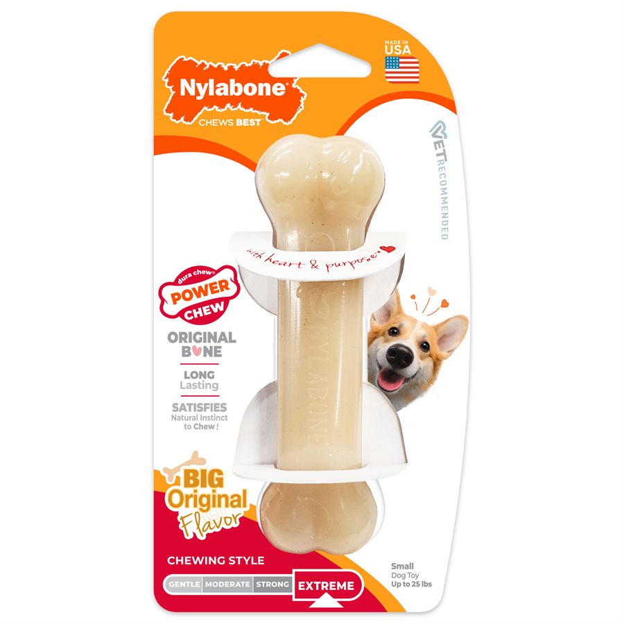 Nylabone - Os Durable Saveur Original - Jouet à Mâcher pour Chiens