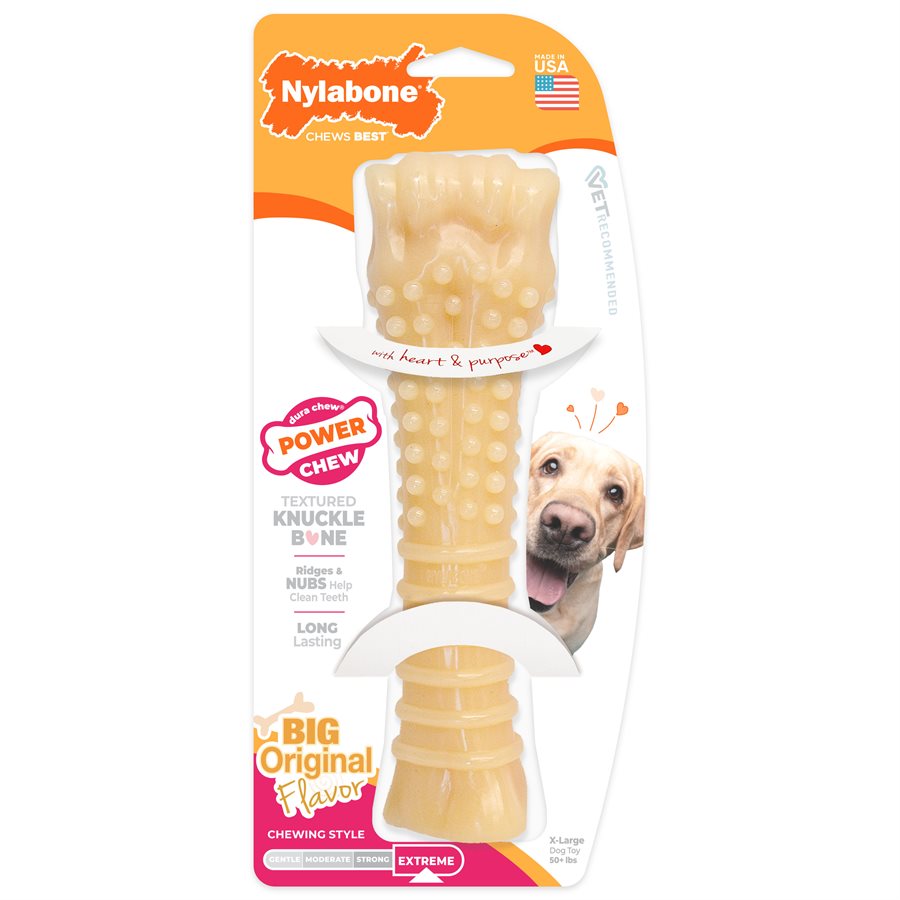 Nylabone - Os Durable Saveur Original - Jouet à Mâcher pour Chiens