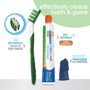 Nylabone - Trousse de Soins Bucco-Dentaires Avancés Naturelle - Soin pour Chiens