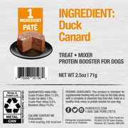 Purebites - Pâté 100% Pur Canard - Nourriture Humide pour Chiens