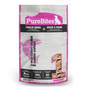 PureBites - Saumon Sauvage - Gâteries ou Garnitures Lyophilisées pour Chiens
