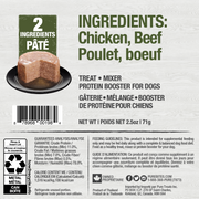 Purebites - Pâté 100% Pur Poulet et Boeuf - Nourriture Humide pour Chiens