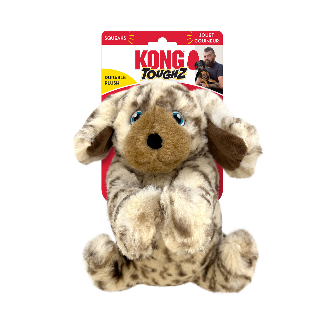 Kong - Toughz Chiot - Jouets en Peluche avec Couineur pour Chiens