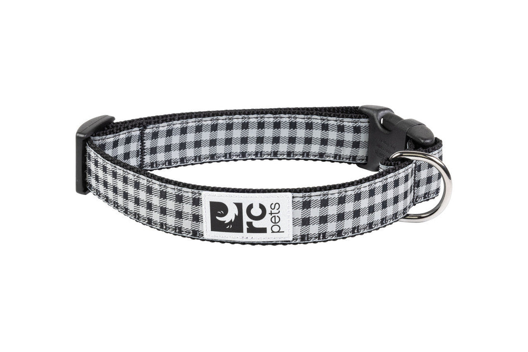 RC Pets - Collier à Motifs Vichy Noir - Collier pour Chiens