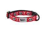 Voir l’image dans la galerie, RC Pets - Collier Sécuritaire à Motifs 8-10" Pirate Rouge - Collier pour Chats