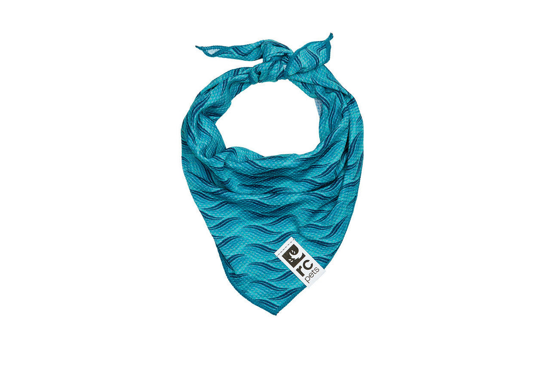 RC Pets - Bandana Rafraîchissant Zephyr Vagues - Bandana pour Chiens