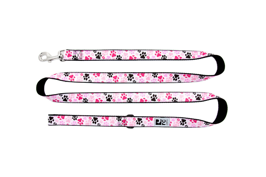 *RCP Laisse Motif 1x72" Pattes Rose Pâle