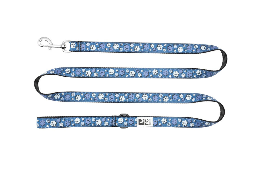 RC Pets - Laisse à Motifs Traces de Pattes Bleu - Laisse pour Chiens