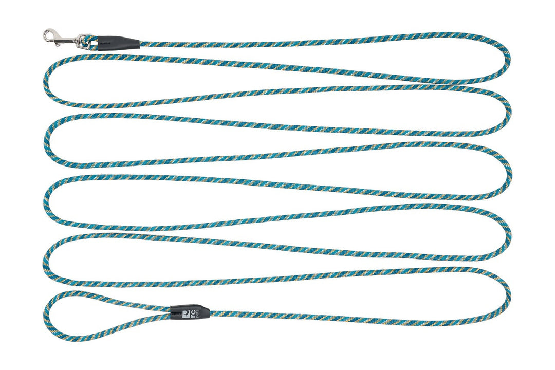 RC Pets - Longue Laisse en Corde 1/4" x 20 pi Turquoise Foncé - Laisse pour Chiens