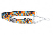 RCP Collier Dressage Motif M Pixels Bleu