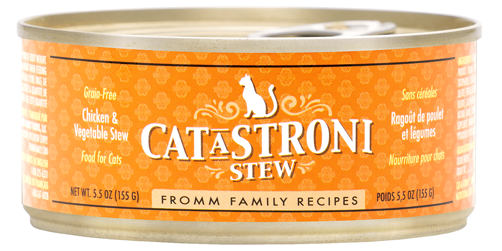 Fromm Cat-A-Stroni - Chat Adulte Ragoût de Poulet et Légumes - Nourriture Humide pour Chats
