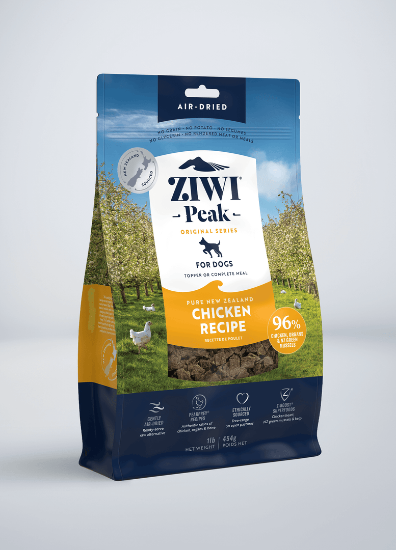 Ziwi Peak - Poulet - Garniture ou Nourriture Séchée à l'Air pour Chiens