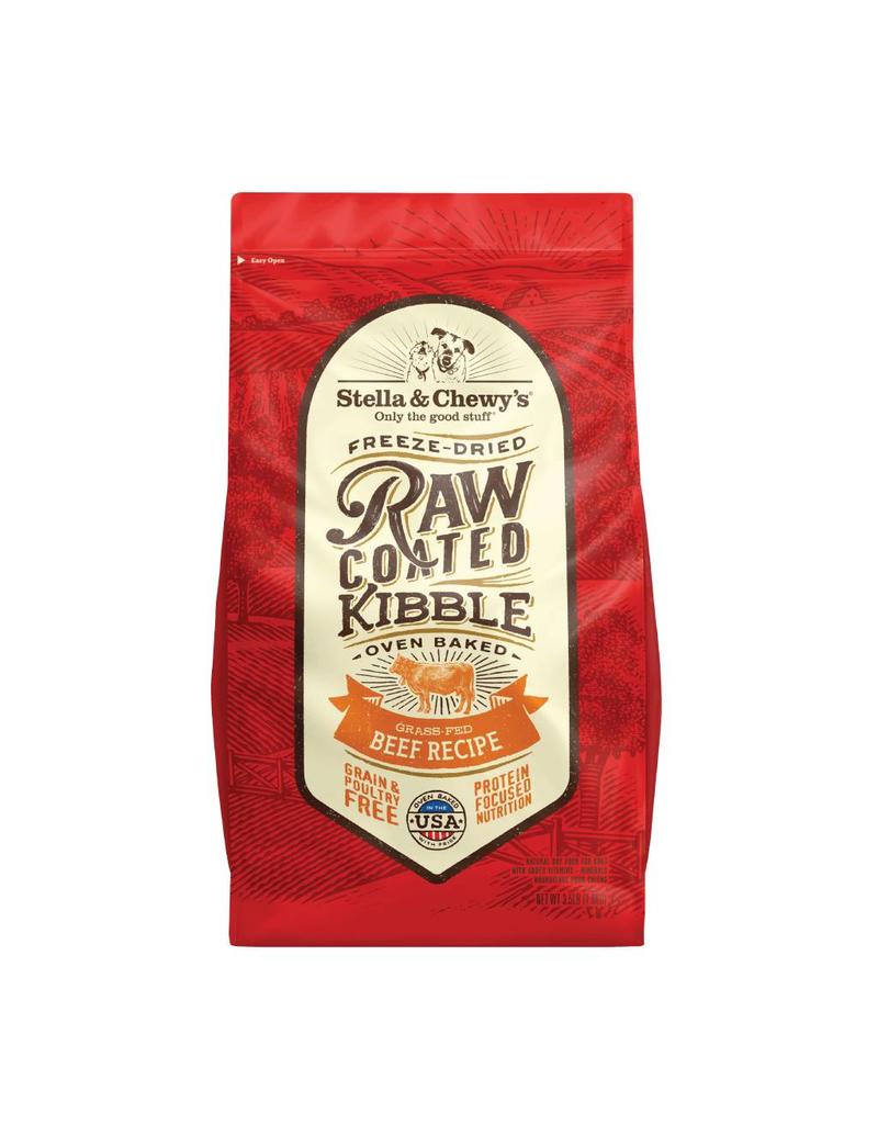 Stella & Chewy's Raw Coated Sans Grains - Boeuf Nourri à l'Herbe - Nourriture Sèche pour Chiens