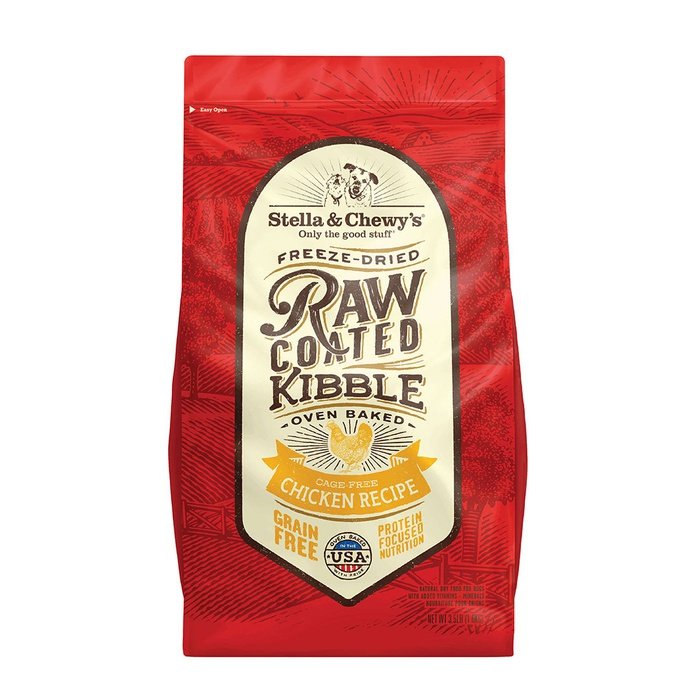 Stella & Chewy's Raw Coated Sans Grains - Poulet en Liberté - Nourriture Sèche pour Chiens