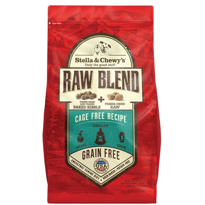 Stella & Chewy's Raw Blend - Chien Volaille en Liberté - Nourriture Sèche Sans Grains pour Chiens