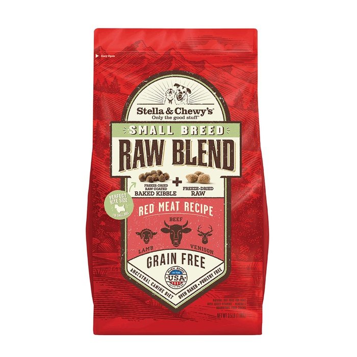 Stella & Chewy's Raw Blend - Chien Petite Race Viande Rouge - Nourriture Sèche Sans Grains pour Chiens