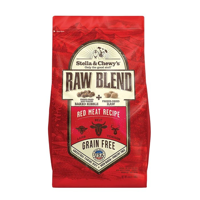 Stella & Chewy's Raw Blend Sans Grains - Viande Rouge - Nourriture Sèche pour Chiens