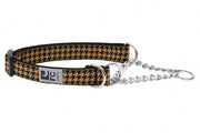*RCP Collier Dressage Motif M Pied-de-Poule Caramel