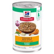 Hill's Science Diet - Ragoût de Poulet et Riz - Nourriture Humide pour Chiots