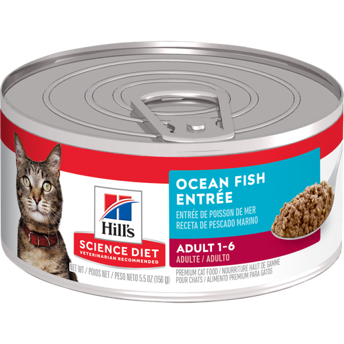 Hill's Science Diet - Chat Adulte Pâté de Poisson de Mer - Nourriture Humide pour Chats