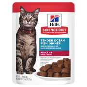 Hill's Science Diet - Chat Adulte Poisson de l'Océan en Sauce - Nourriture Humide pour Chats en Sachet