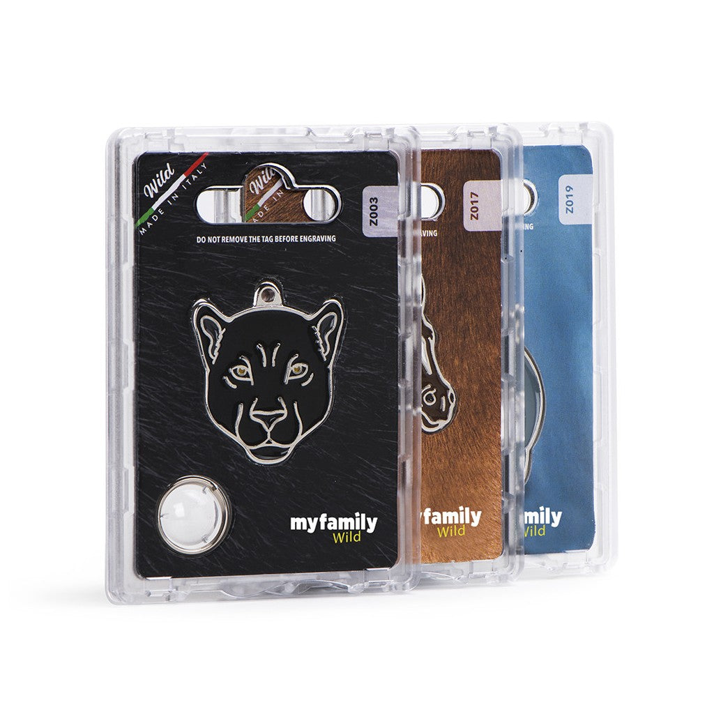My Family - Sauvage Lion - Médaille d'Identité pour Chiens