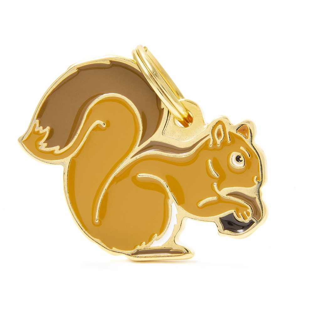 My Family - Sauvage Écureuil - Médaille d'Identité pour Chiens
