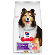 Hill's Science Diet - Estomac et Peau Sensibles, Saumon et Riz Brun - Nourriture Sèche pour Chiens Adultes