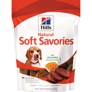 Science Diet Natural Soft Savories - Boeuf et Fromage Cheddar - Gâteries Tendres pour Chiens