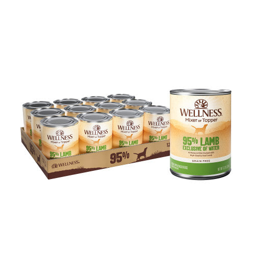 Wellness - Chien 95% Agneau en Pâté - Garniture Sans Grains pour Chiens