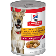 Hill's Science Diet - Ragoût de Poulet et Légumes - Nourriture Humide pour Chiens Adultes 1-6 Ans