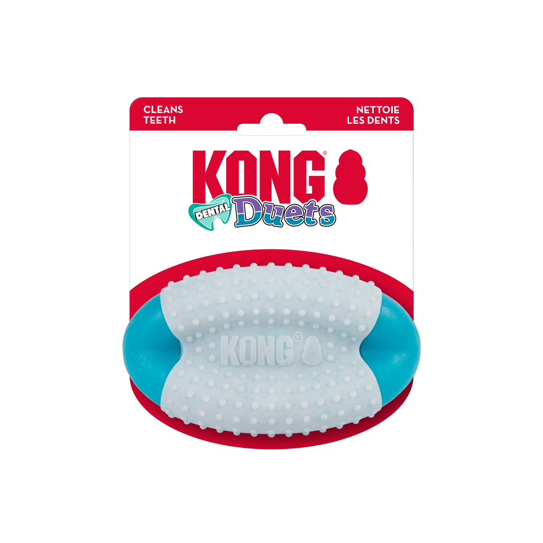 Kong Duets -Goomz Ballon Football Denatire - Jouet à Mâcher pour Chiens