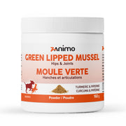 Zanimo - Articulations Moule Verte et Curcuma - Supplément en Poudre pour Chiens et Chats