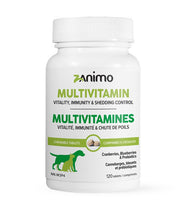 Zanimo - Multivitamines et Chute de Poils - Supplément en Comprimés pour Chiens et Chats
