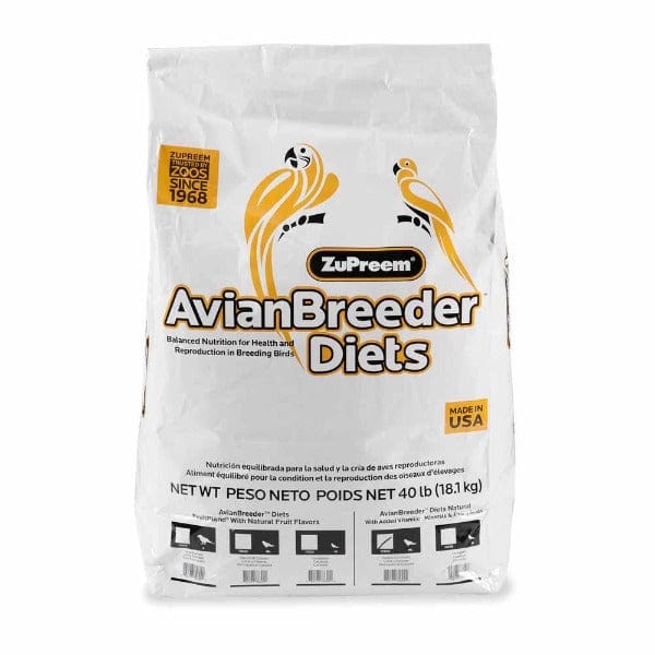 ZuPreem AvianBreeder Natural - Granulés pour Perroquets Moyens et Grands Reproducteurs - Nourriture pour Oiseaux